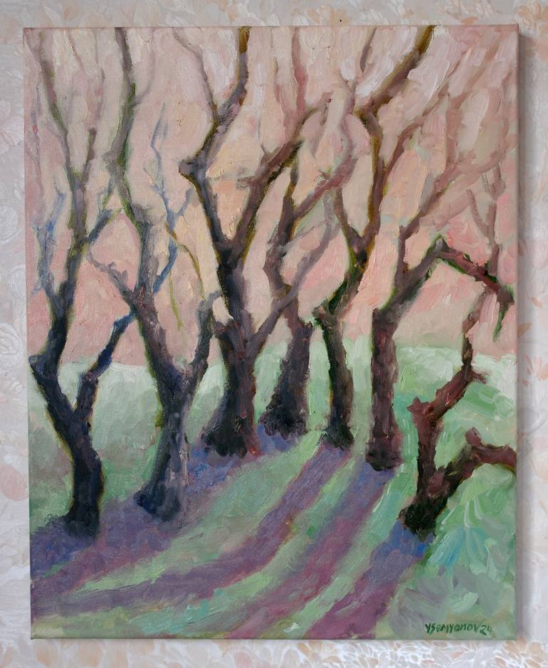 Original Abstract Expressionism Abstract Painting by Juri Semjonov
