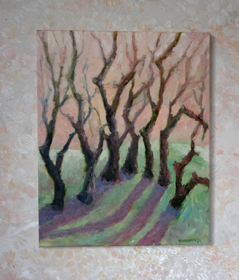 Original Abstract Expressionism Abstract Painting by Juri Semjonov