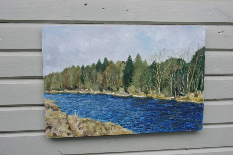 Original Impressionism Landscape Painting by Juri Semjonov