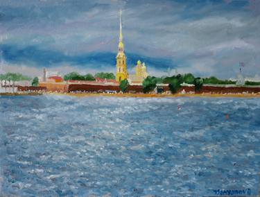 Original Impressionism Cities Paintings by Juri Semjonov