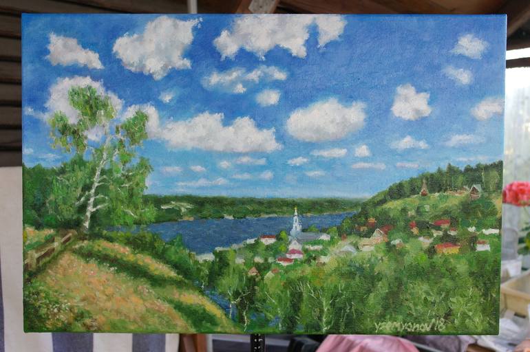 Original Impressionism Landscape Painting by Juri Semjonov