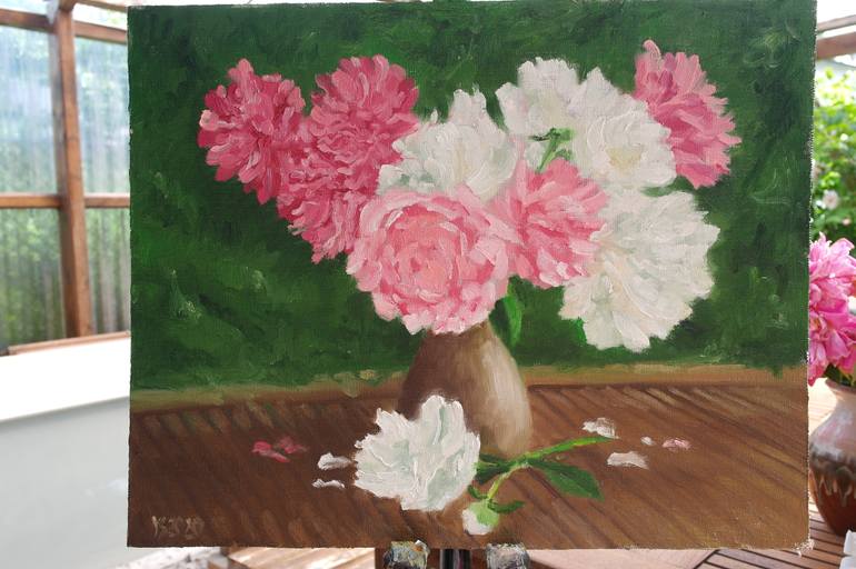 Original Impressionism Still Life Painting by Juri Semjonov