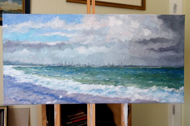 Original Impressionism Seascape Painting by Juri Semjonov