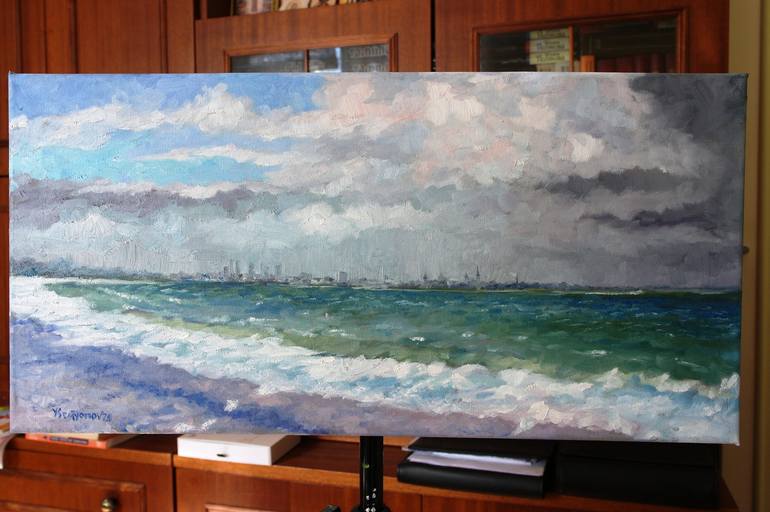 Original Impressionism Seascape Painting by Juri Semjonov