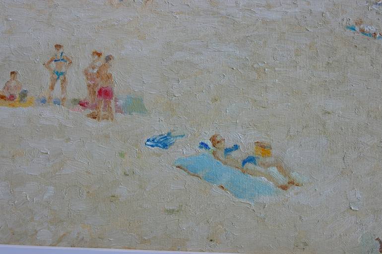 Original Impressionism Beach Painting by Juri Semjonov