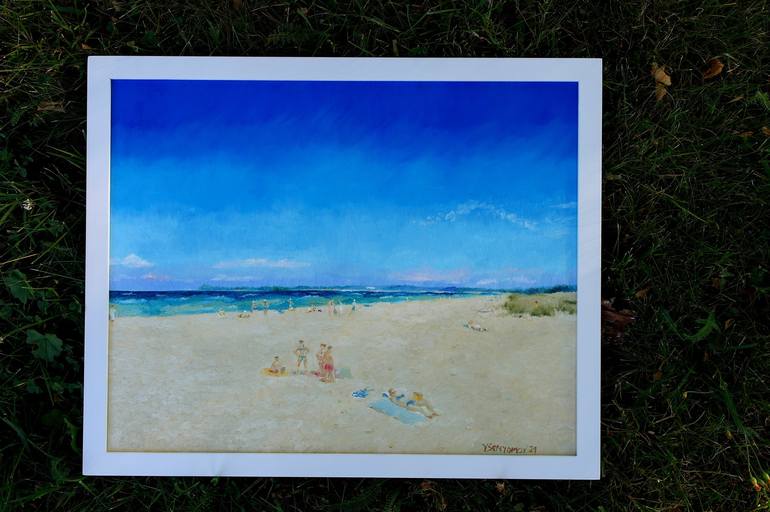 Original Impressionism Beach Painting by Juri Semjonov