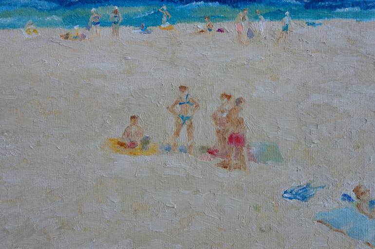 Original Impressionism Beach Painting by Juri Semjonov