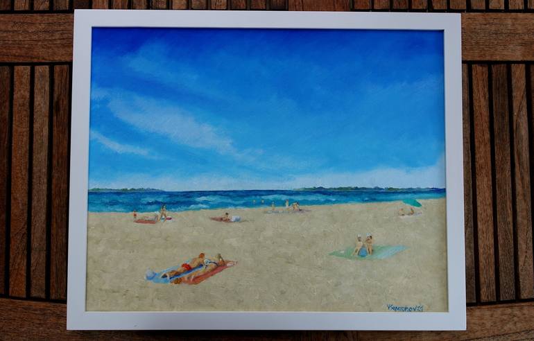 Original Beach Painting by Juri Semjonov