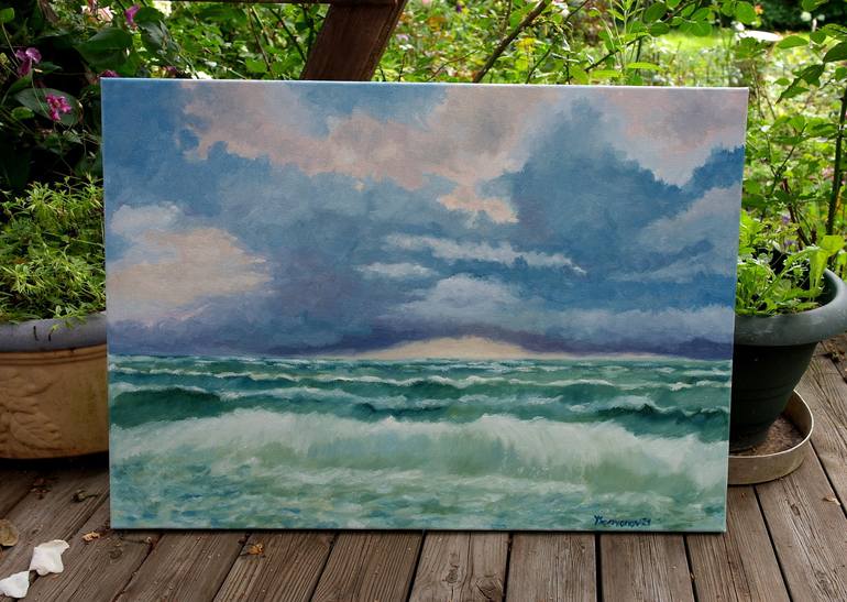 Original Impressionism Seascape Painting by Juri Semjonov