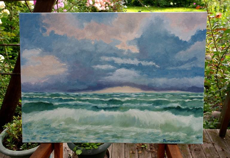 Original Impressionism Seascape Painting by Juri Semjonov