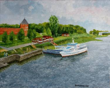 Original Boat Paintings by Juri Semjonov