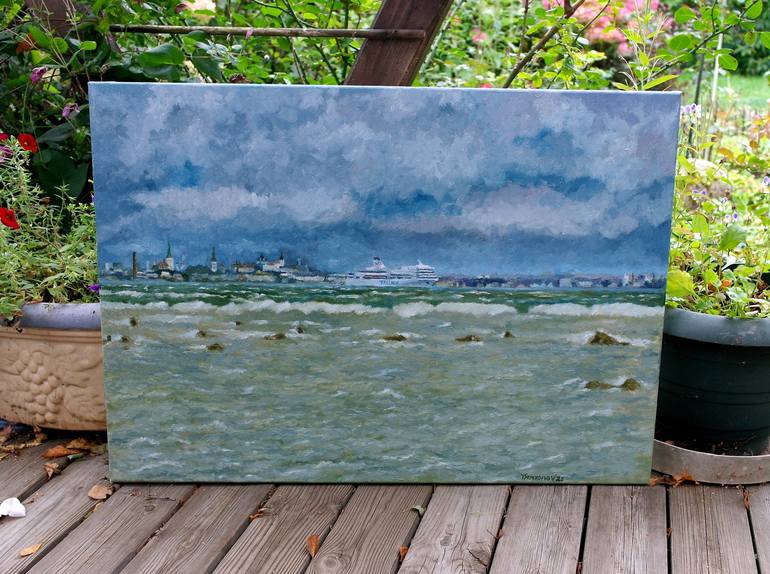 Original Impressionism Seascape Painting by Juri Semjonov