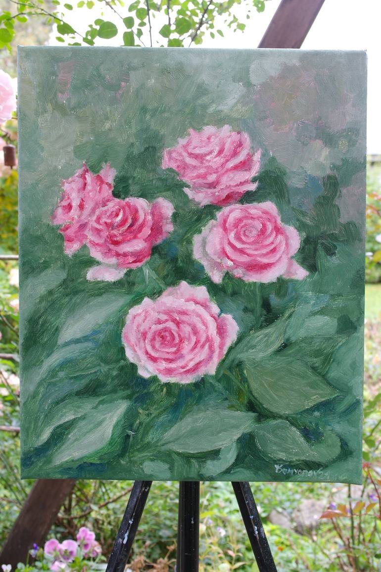 Original Floral Painting by Juri Semjonov