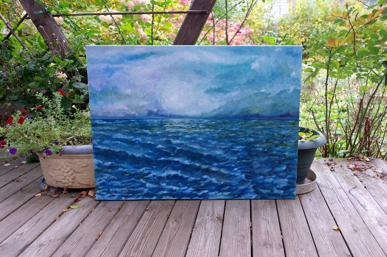 Original Impressionism Seascape Painting by Juri Semjonov