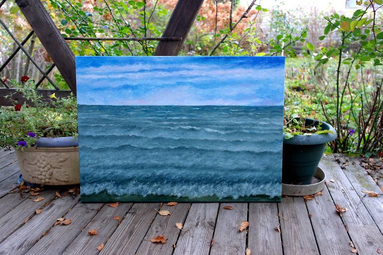 Original Impressionism Seascape Painting by Juri Semjonov