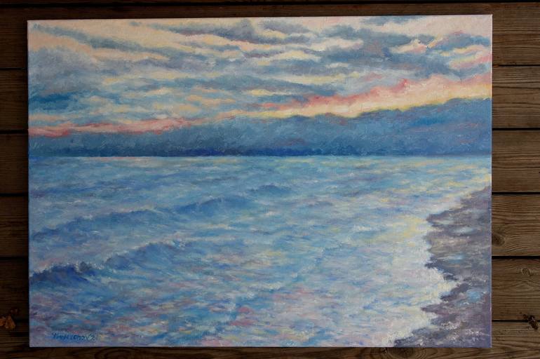 Original Impressionism Seascape Painting by Juri Semjonov