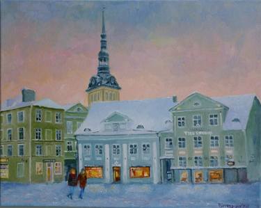 Print of Cities Paintings by Juri Semjonov