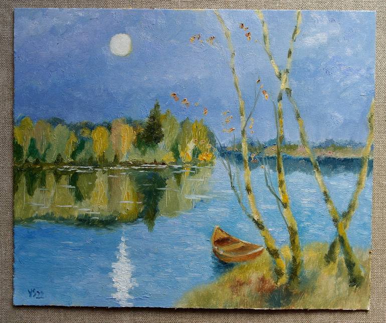 Original Impressionism Landscape Painting by Juri Semjonov