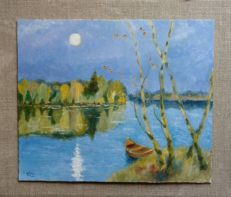 Original Impressionism Landscape Painting by Juri Semjonov