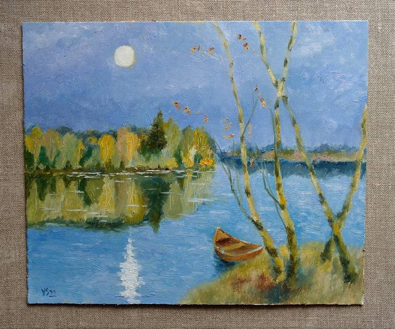 Original Impressionism Landscape Painting by Juri Semjonov