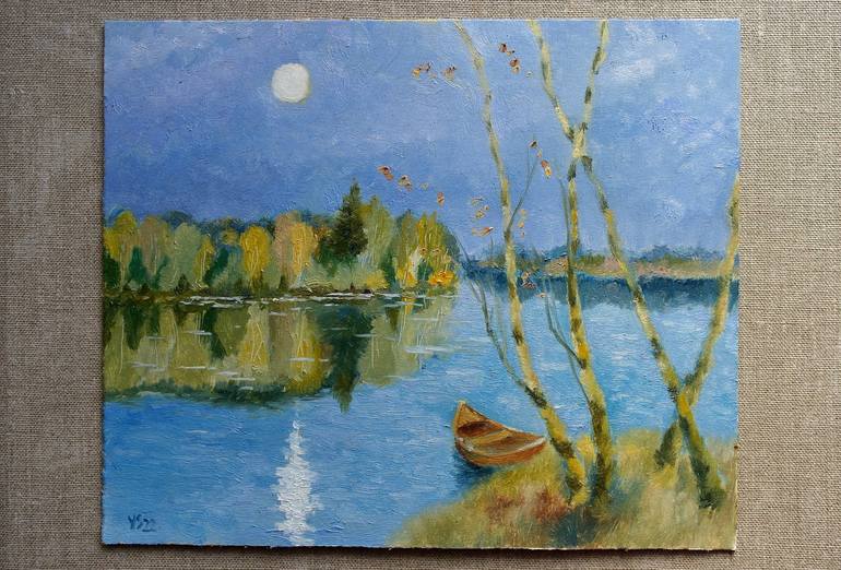 Original Impressionism Landscape Painting by Juri Semjonov