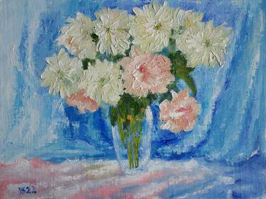 Original Art Deco Floral Paintings by Juri Semjonov