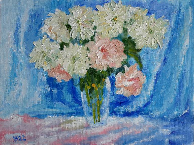 Original Floral Painting by Juri Semjonov