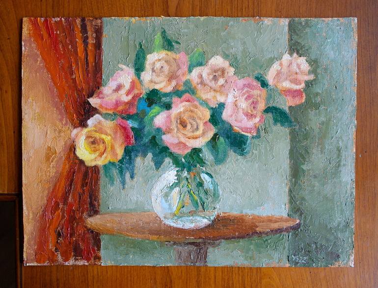 Original Floral Painting by Juri Semjonov