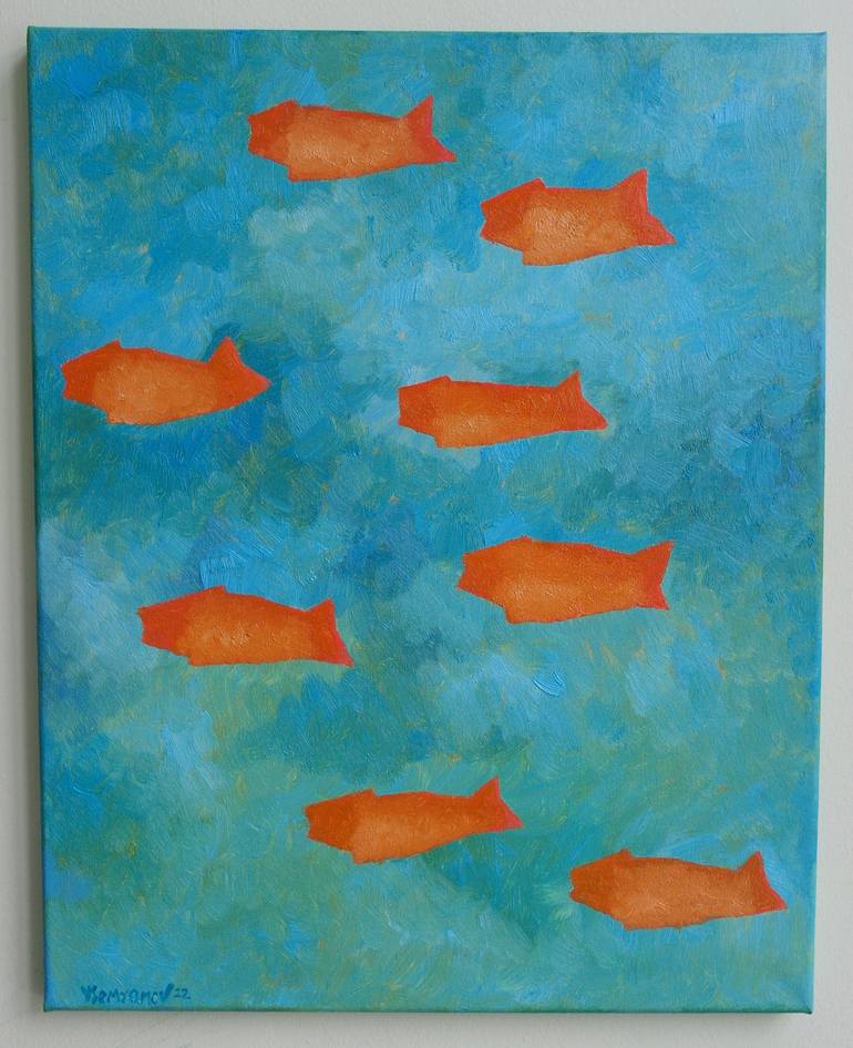 Original Fish Painting by Juri Semjonov