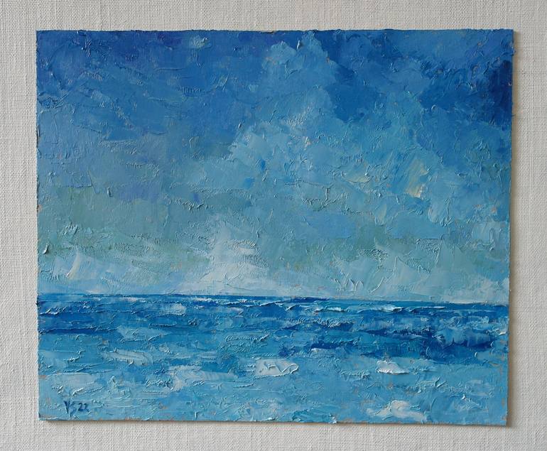 Original Impressionism Seascape Painting by Juri Semjonov