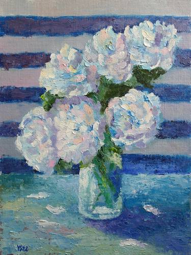 Original Impressionism Floral Paintings by Juri Semjonov