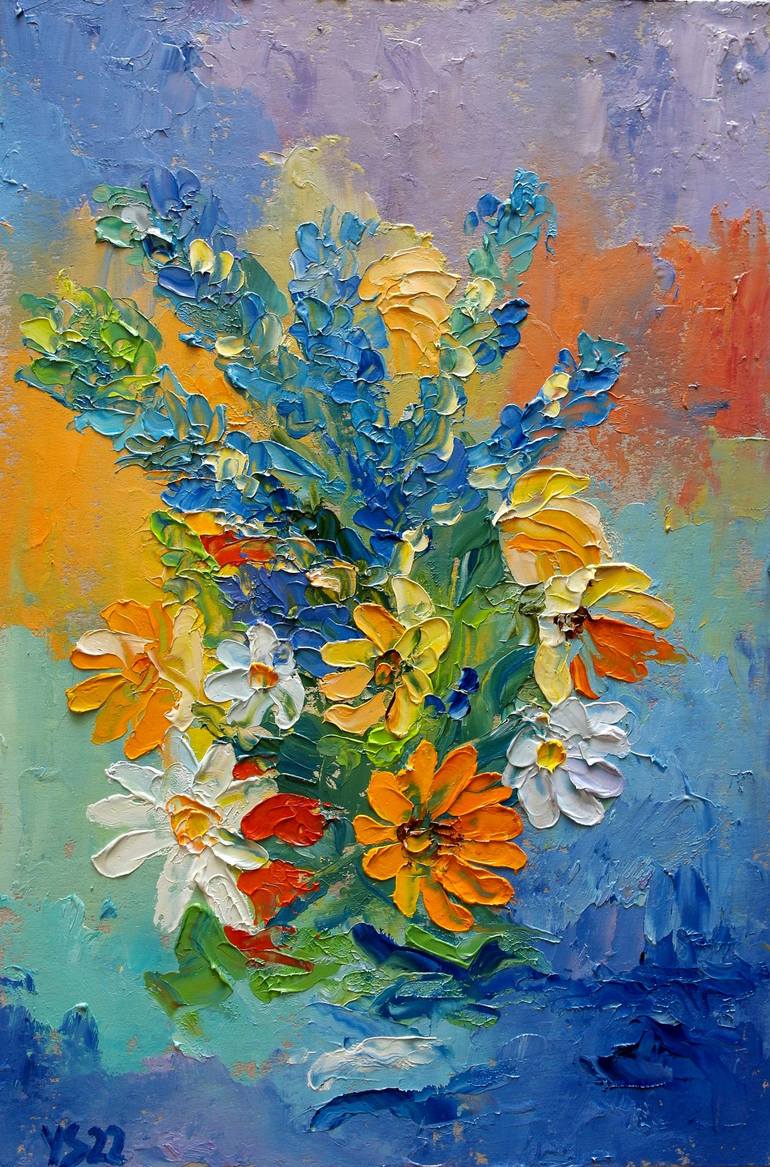 Mini wildflowers watercolor  Flower art painting, Mini canvas art, Art  painting