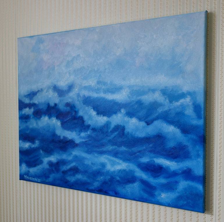 Original Impressionism Seascape Painting by Juri Semjonov