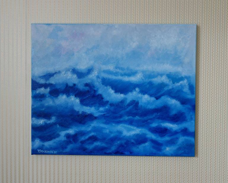 Original Impressionism Seascape Painting by Juri Semjonov