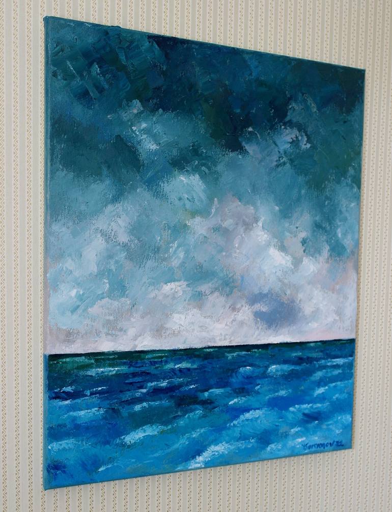 Original Abstract Seascape Painting by Juri Semjonov