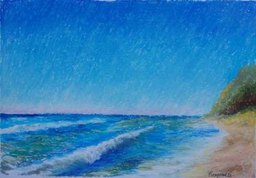 Original Impressionism Seascape Drawings by Juri Semjonov