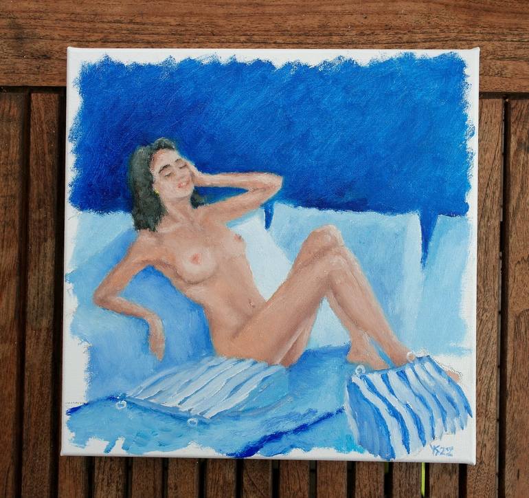 Original Art Deco Nude Painting by Juri Semjonov