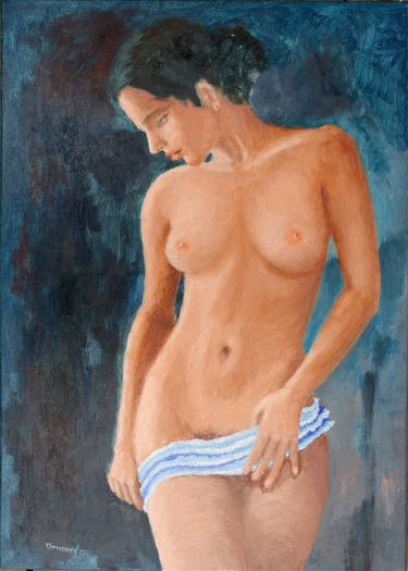 Original Art Deco Nude Paintings by Juri Semjonov