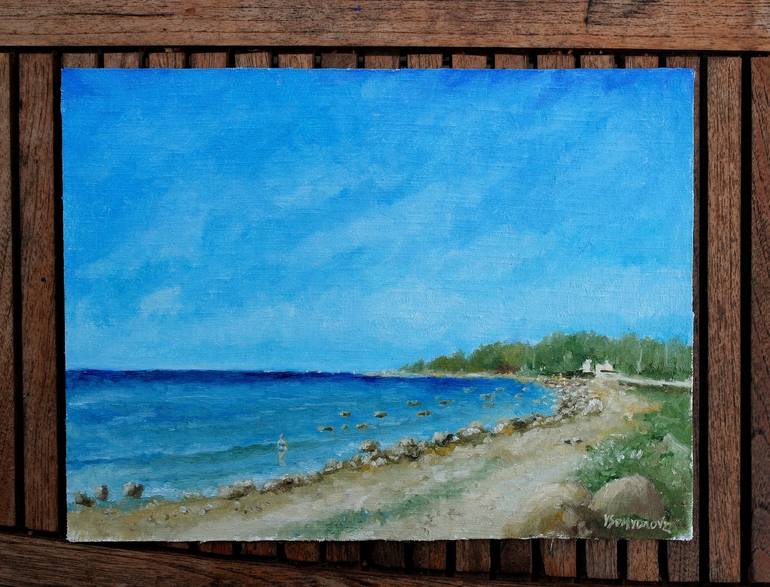 Original Impressionism Seascape Painting by Juri Semjonov