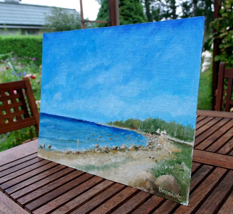 Original Impressionism Seascape Painting by Juri Semjonov