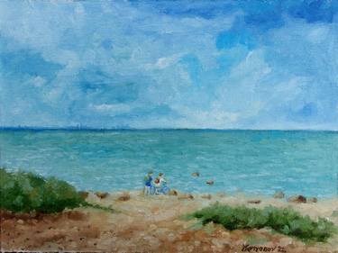 Original Impressionism Beach Paintings by Juri Semjonov