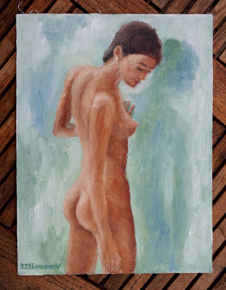 Original Impressionism Erotic Painting by Juri Semjonov