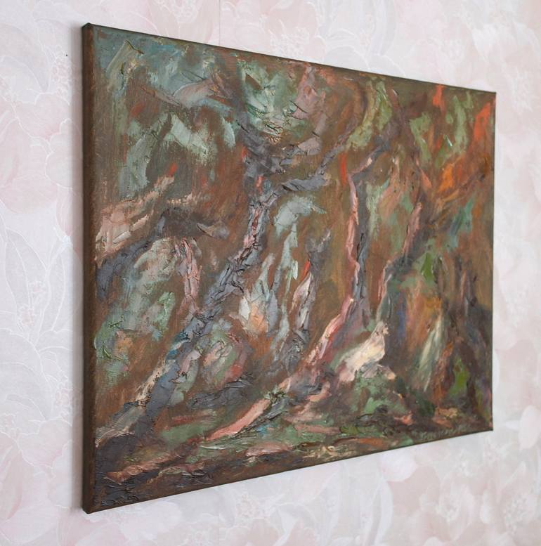 Original Abstract Expressionism Abstract Painting by Juri Semjonov