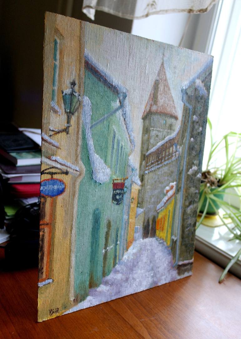 Original Fine Art Cities Painting by Juri Semjonov