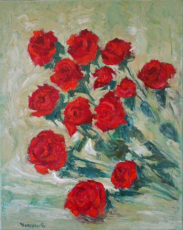 Original Impressionism Floral Paintings by Juri Semjonov