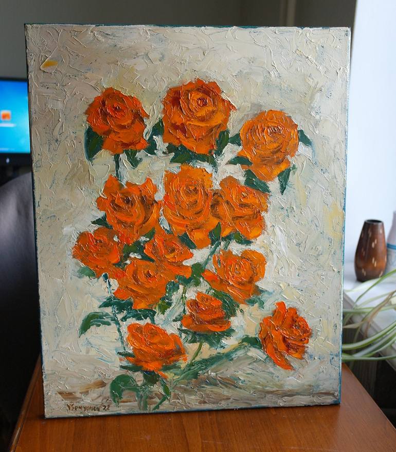 Original Floral Painting by Juri Semjonov