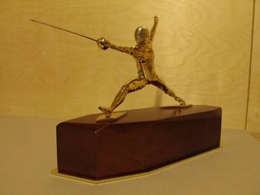 Original Sports Sculpture by Dmitriy Korzhikov