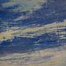 close up detail of the painting's surface