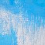 Detail of the sky, shows luminosity of marks and scratches produced by working with sandpaper and wire wool. 