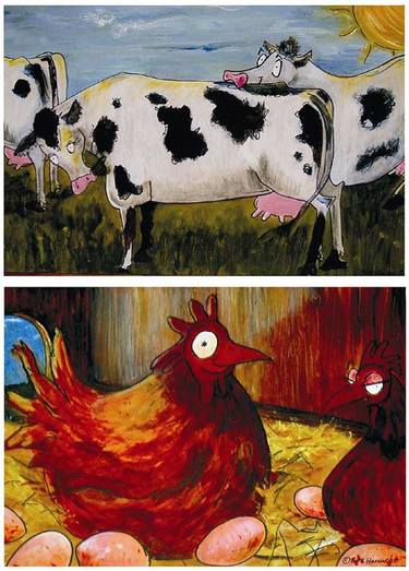 Cows and Hens by Britt Harcus thumb